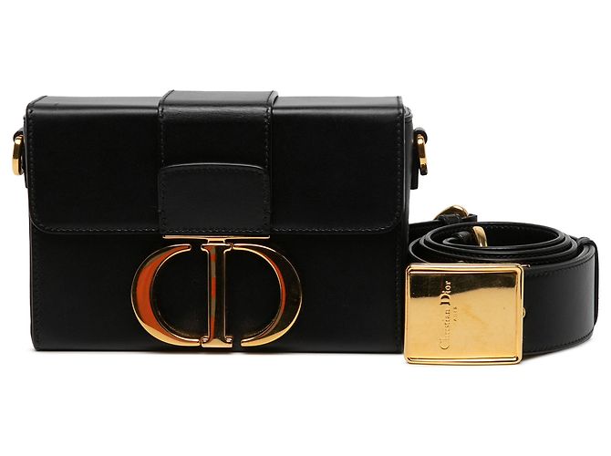 Borsa Dior 30 Montaigne Box Bag in pelle di vitello nera - vista 5