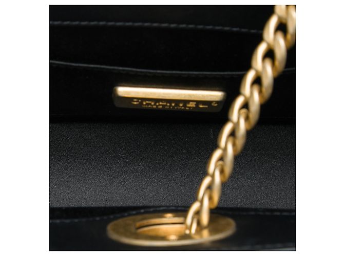 Clutch Chanel Black Mini Lambskin Leather Evening By The Sea Clutch - vista 4