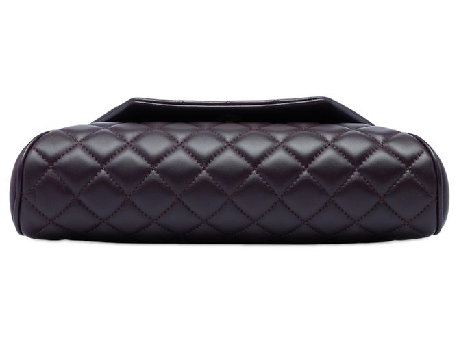 Clutch Chanel Purple Quilted Lambskin Fold Up Again - vista 3