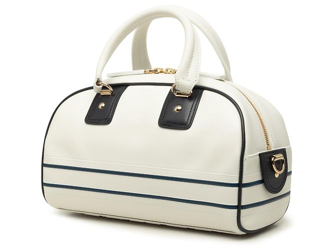 Borsa Bowling Dior Vibe piccola in pelle bianca con zip Dior - vista 2