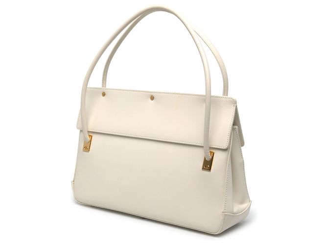 Borsa Dior Parisienne in pelle di vitello liscia bianca - vista 2