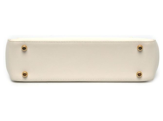 Borsa Dior Parisienne in pelle di vitello liscia bianca - vista 3