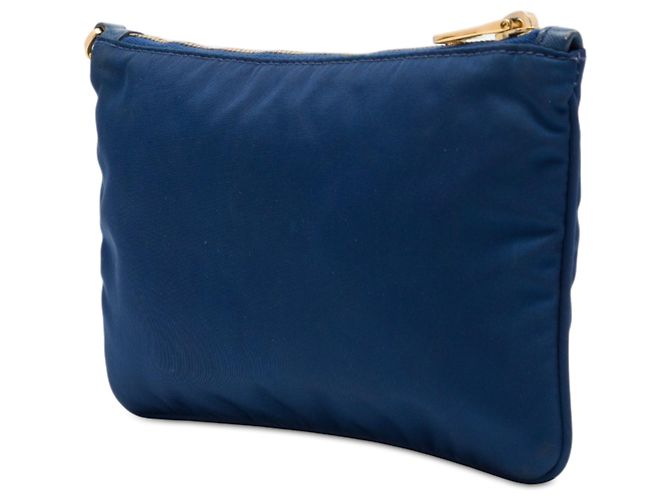 Prada Blue Tessuto Wristlet Clutch - Ansicht 2