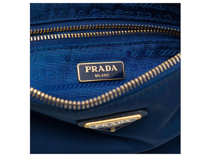 Prada Blue Tessuto Wristlet Clutch - Ansicht 5