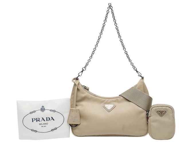 Bolso Prada Beige Re Nylon Re Edition 2005 - vista 6