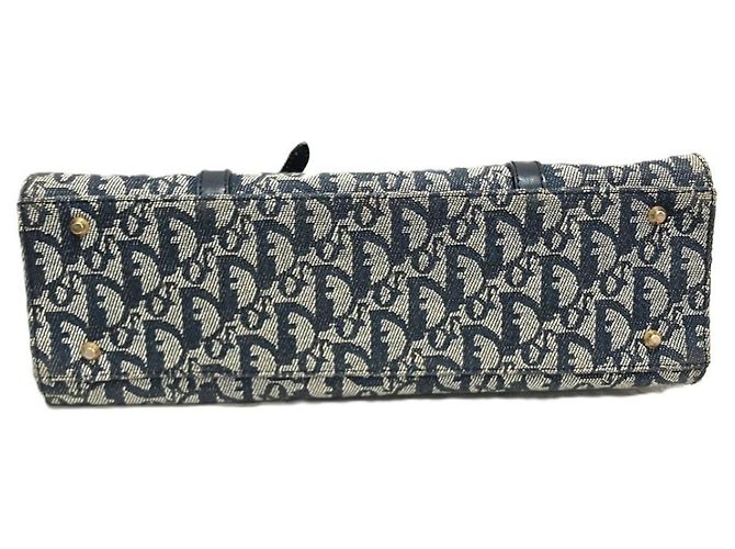 Christian Dior Saddle Bag Tote Trotter aus Canvas x Leder - Ansicht 3