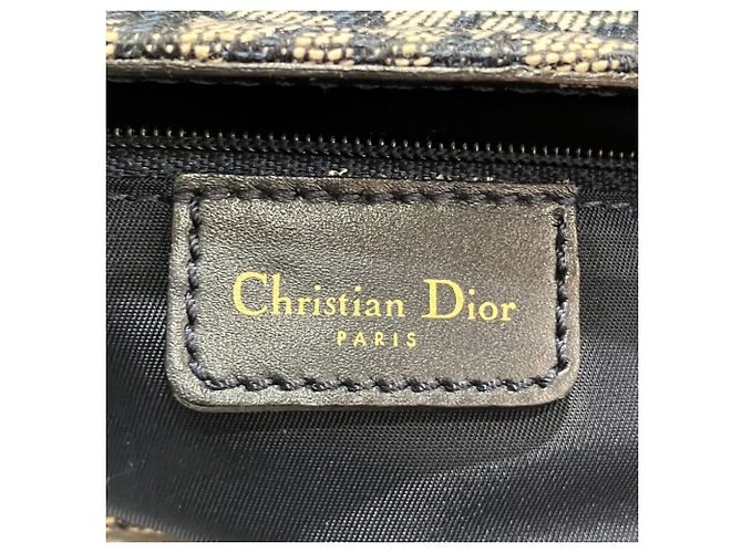 Christian Dior Saddle Bag Tote Trotter aus Canvas x Leder - Ansicht 4