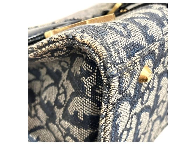 Christian Dior Saddle Bag Tote Trotter aus Canvas x Leder - Ansicht 5