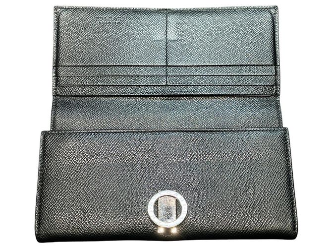 Bulgari Billetera Larga Bvlgari en Piel de Ternera Negra - vista 3
