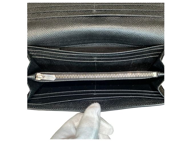 Bulgari Billetera Larga Bvlgari en Piel de Ternera Negra - vista 5