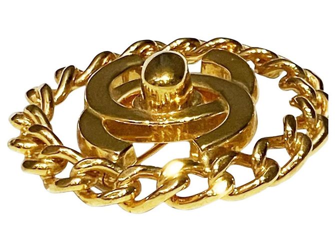 Timeless Broche Baño de Oro Chanel - vista 9