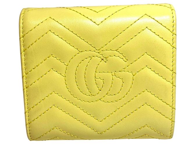 Billetera bifold GG Marmont de cuero de Gucci - vista 2