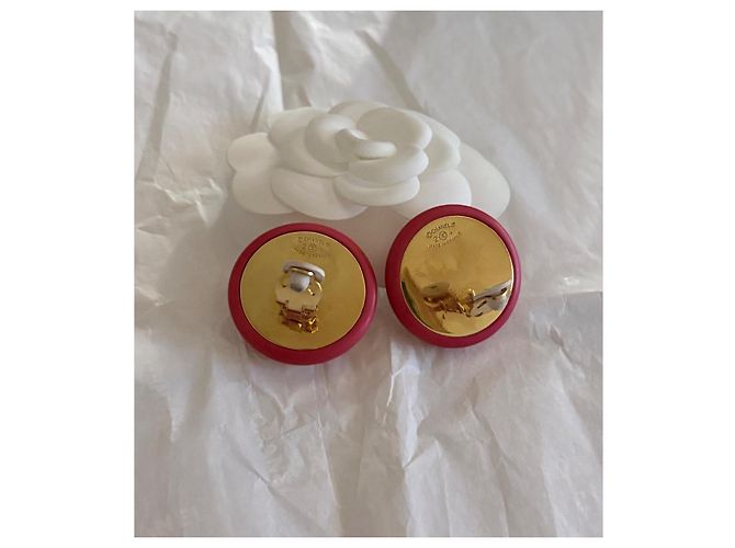 Chanel CC Ohrringe aus roségoldfarbenem Metall - Ansicht 7