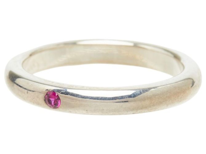 Autre Marque Anello Impilabile Peretti in Argento SV925 con Rubino Tiffany & Co. - vista 2