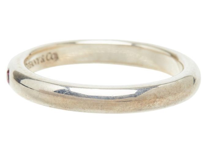 Autre Marque Anello Impilabile Peretti in Argento SV925 con Rubino Tiffany & Co. - vista 3