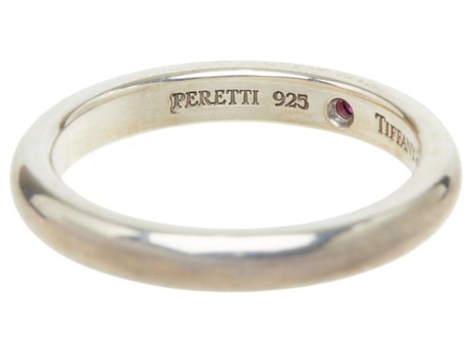 Autre Marque Anello Impilabile Peretti in Argento SV925 con Rubino Tiffany & Co. - vista 7