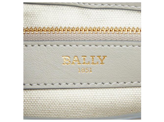 Sac à main en cuir gris Bally JORAH - vue 10