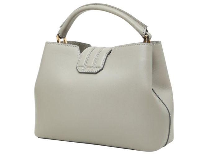 Sac à main en cuir gris Bally JORAH - vue 2