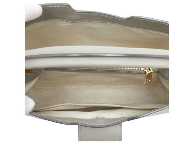 Sac à main en cuir gris Bally JORAH - vue 8
