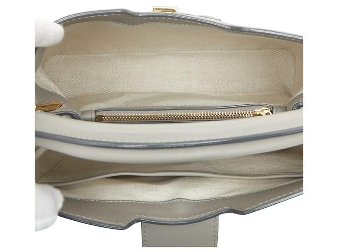 Sac à main en cuir gris Bally JORAH - vue 9