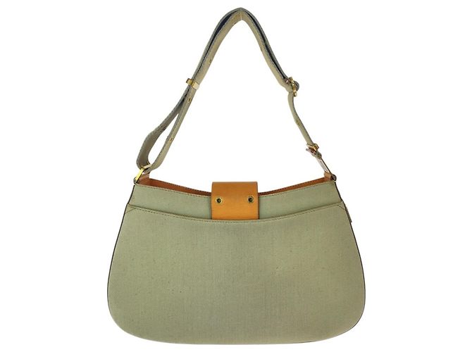 Borsa a spalla marrone khaki Christian Dior - vista 2