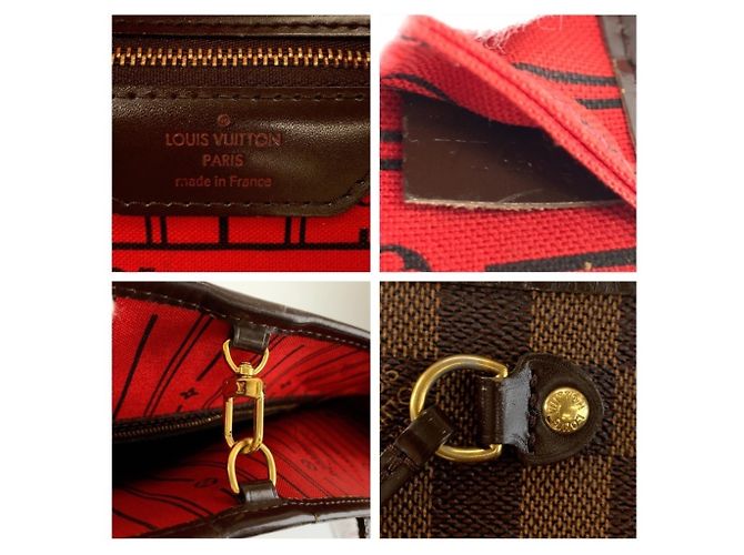 Sac à main Louis Vuitton Damier Neverfull PM - vue 4