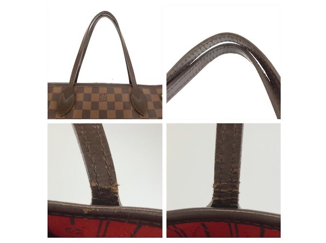 Sac à main Louis Vuitton Damier Neverfull PM - vue 5