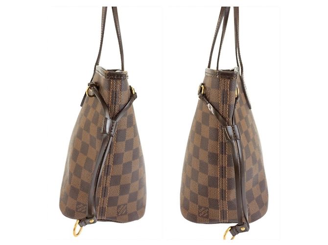 Sac à main Louis Vuitton Damier Neverfull PM - vue 8