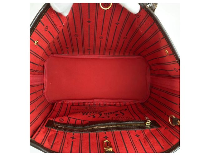 Sac à main Louis Vuitton Damier Neverfull PM - vue 9