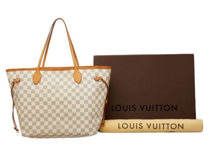 Saco Tote Louis Vuitton Damier Azur Neverfull MM - vista 12