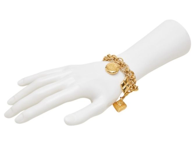 Bracciale con ciondoli placcati oro Chanel Mademoiselle - vista 7