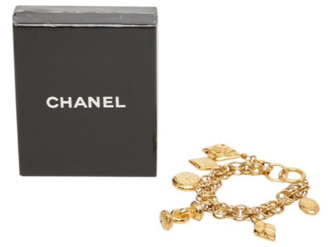 Bracciale con ciondoli placcati oro Chanel Mademoiselle - vista 8