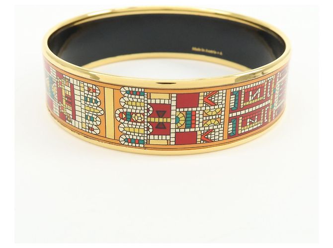 Hermès Bracciale Hermes Caleche Enamel Wide - vista 2