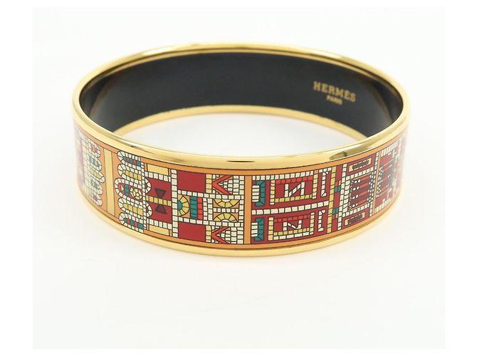 Hermès Bracciale Hermes Caleche Enamel Wide - vista 3