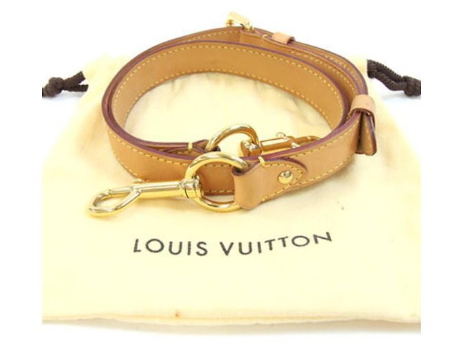 Keepall Bandoulière en cuir naturel Louis Vuitton - vue 10