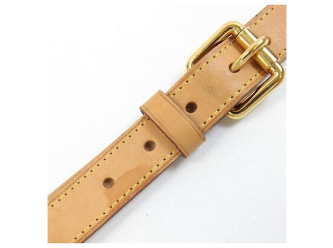 Keepall Bandoulière en cuir naturel Louis Vuitton - vue 5