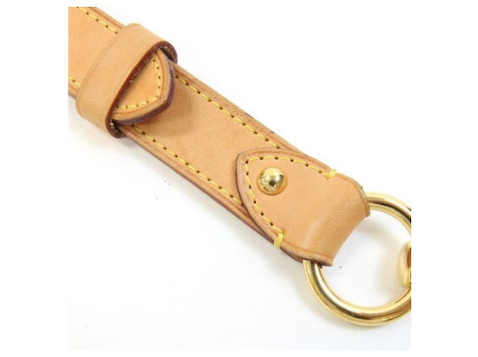Keepall Bandoulière en cuir naturel Louis Vuitton - vue 9