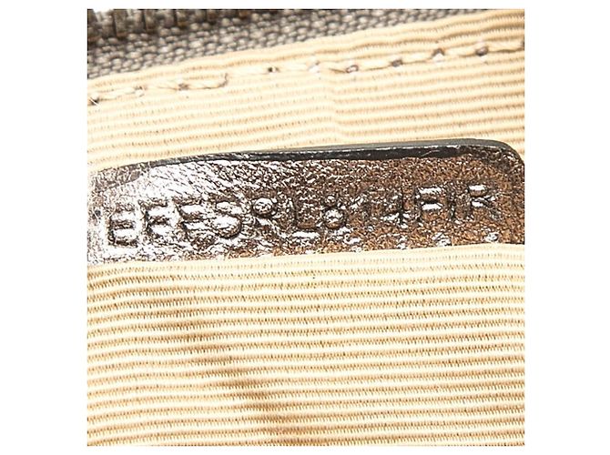 Silberne Lederhandtasche mit Nova Check-Muster von Burberry - Ansicht 6