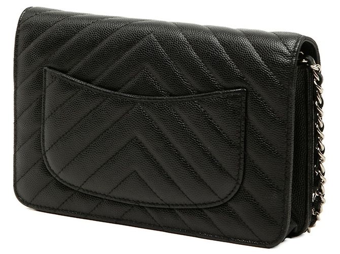 Chanel Coco Mark Chevron Umhängetasche mit Kette - Ansicht 2