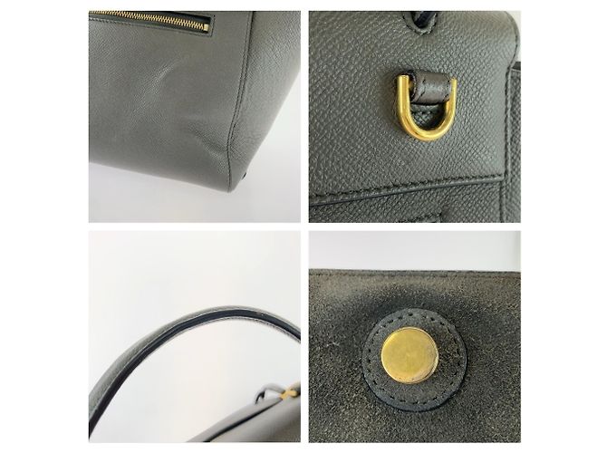Belt Bag Céline Sac ceinture Celine en cuir gris - vue 5