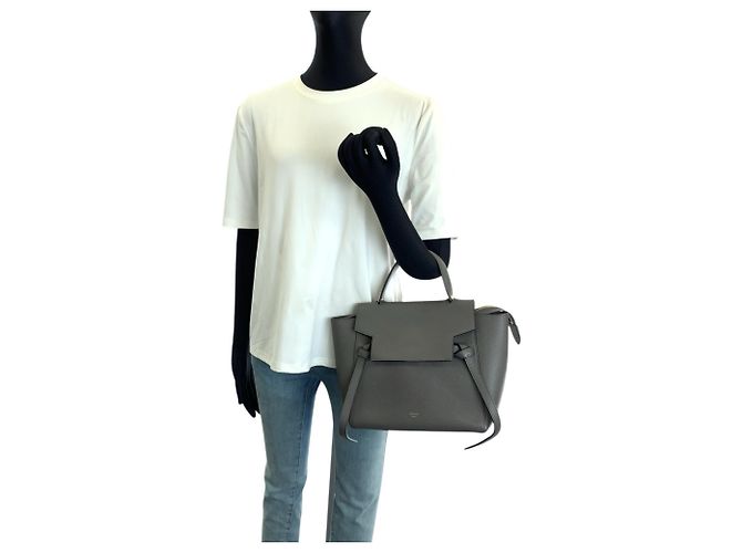 Belt Bag Céline Sac ceinture Celine en cuir gris - vue 6