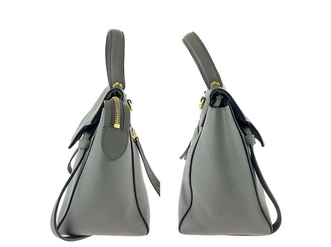 Belt Bag Céline Sac ceinture Celine en cuir gris - vue 7