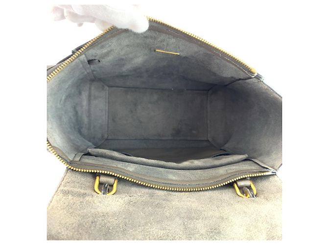 Belt Bag Céline Sac ceinture Celine en cuir gris - vue 8