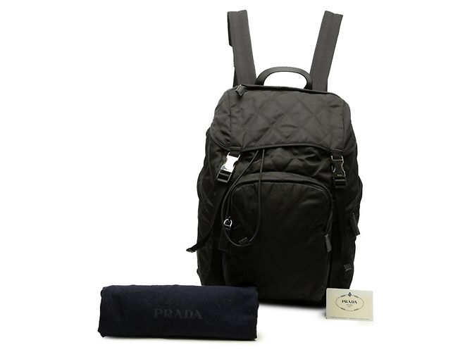 Prada Rucksack mit Triangle-Logo-Plakette - Ansicht 6