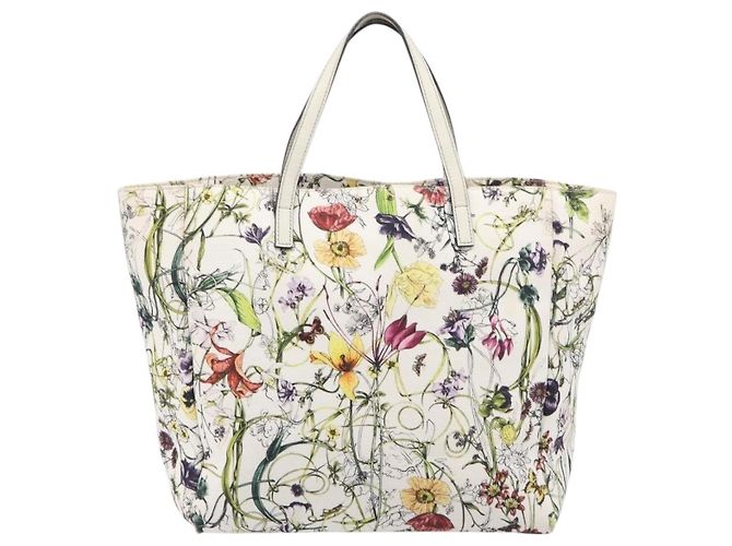 Gucci Open Flora Canvas Medium - vista 2