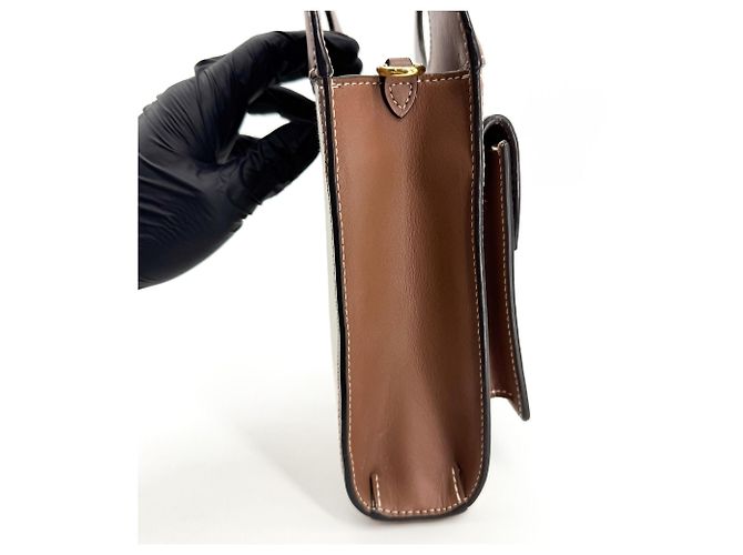 Burberry Logo Pocket Canvas with Leather Small - vista 4