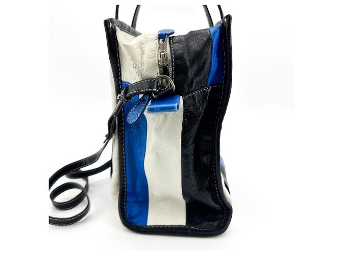 Balenciaga Bazar Borsa in Pelle Striata XS - vista 3