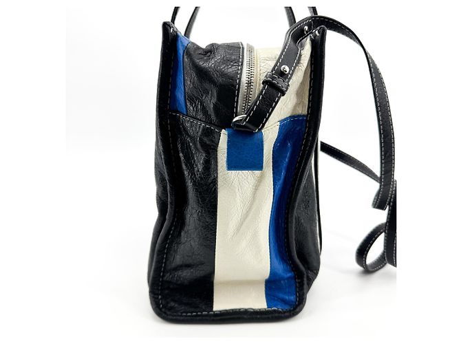 Balenciaga Bazar Borsa in Pelle Striata XS - vista 4