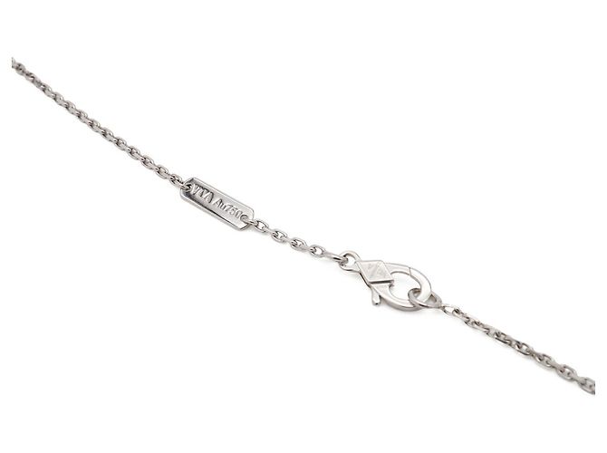 Collar Van Cleef & Arpels Perlee Clover en oro blanco de 18K - vista 6