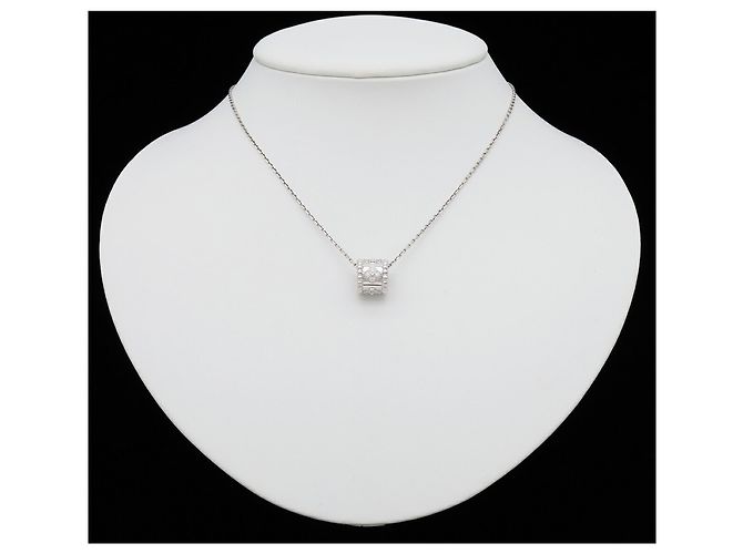 Collar Van Cleef & Arpels Perlee Clover en oro blanco de 18K - vista 8
